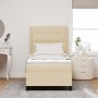 Cama con Box Spring y Colchón Crema 100x200 cm Tela von , Betten und Lattenroste - Ref: Foro24-3341635, Preis: 359,27 €, Raba...