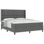 Cama con base caja y colchón gris oscuro 180x200 cm tela by , Beds and slatted bases - Ref: Foro24-3341659, Price: 655,31 €, ...