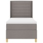 Cama con somier y colchón Taupe 100x200 cm Tela von , Betten und Lattenroste - Ref: Foro24-3341760, Preis: 387,22 €, Rabatt: %