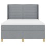 Cama Box Spring con Colchón Gris Claro 140x190 cm Tela by , Beds and slatted bases - Ref: Foro24-3341763, Price: 546,24 €, Di...