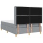 Cama Box Spring con Colchón Gris Claro 140x190 cm Tela by , Beds and slatted bases - Ref: Foro24-3341763, Price: 546,24 €, Di...