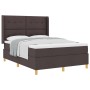 Cama con somier y colchón marrón oscuro 140x190 cm tela by , Beds and slatted bases - Ref: Foro24-3341829, Price: 522,14 €, D...