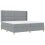 Cama Box Spring con Colchón Gris Claro 200x200 cm Tela von , Betten und Lattenroste - Ref: Foro24-3341854, Preis: 671,70 €, R...