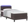 Estructura de Cama con Colchón Marrón Oscuro Tela 90 x 200 cm von , Betten und Lattenroste - Ref: Foro24-3342103, Preis: 299,...