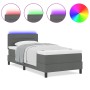 Estructura de Cama con Colchón Gris Tela 100 x 200 cm de , Camas y somieres - Ref: Foro24-3342108, Precio: 331,96 €
