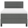 Estructura de Cama con Colchón Gris Tela 100 x 200 cm de , Camas y somieres - Ref: Foro24-3342108, Precio: 331,96 €
