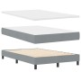 Marco de cama con colchón Gris claro Tela 120 x 200 cm von , Betten und Lattenroste - Ref: Foro24-3342121, Preis: 390,02 €, R...