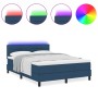 Estructura de Cama con Colchón Azul Marino Tejido 160 x 200 cm by , Beds and slatted bases - Ref: Foro24-3342148, Price: 489,...
