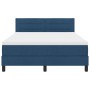Estructura de Cama con Colchón Azul Marino Tejido 160 x 200 cm by , Beds and slatted bases - Ref: Foro24-3342148, Price: 489,...