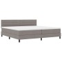 Estructura de Cama con Colchón Gris Claro Tela 200 x 200 cm by , Beds and slatted bases - Ref: Foro24-3342160, Price: 652,17 ...