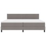 Estructura de Cama con Colchón Gris Claro Tela 200 x 200 cm by , Beds and slatted bases - Ref: Foro24-3342160, Price: 652,17 ...