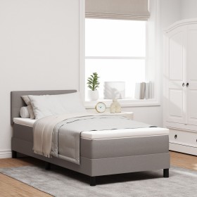 Estructura de Cama con Colchón Estructura gris claro con colchón blanco by , Beds and slatted bases - Ref: Foro24-3342188, Pr...