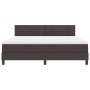 Marco de Cama con Colchón Marrón Oscuro Tela 180 x 200 cm de , Camas y somieres - Ref: Foro24-3342229, Precio: 545,46 €