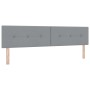 Estructura de Cama con Colchón Gris Claro Tela 200 x 200 cm by , Beds and slatted bases - Ref: Foro24-3342233, Price: 614,20 ...