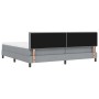 Estructura de Cama con Colchón Gris Claro Tela 200 x 200 cm by , Beds and slatted bases - Ref: Foro24-3342233, Price: 614,20 ...