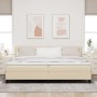 Estructura de Cama con Colchón Beige Tela 200 x 200 cm by , Beds and slatted bases - Ref: Foro24-3342238, Price: 561,72 €, Di...