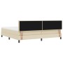 Estructura de Cama con Colchón Beige Tela 200 x 200 cm by , Beds and slatted bases - Ref: Foro24-3342238, Price: 561,72 €, Di...