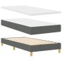 Cama con Box Spring con Colchón y Luz LED Gris Oscuro 90x200 cm Tela by , Beds and slatted bases - Ref: Foro24-3342332, Price...