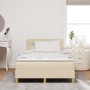 Cama con somier con colchón y LED crema 120x200 cm tela by , Beds and slatted bases - Ref: Foro24-3342357, Price: 396,87 €, D...