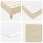 Cama con somier con colchón y LED crema 120x200 cm tela by , Beds and slatted bases - Ref: Foro24-3342357, Price: 396,87 €, D...