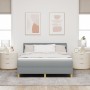Cama con somier con colchón y LED Gris claro 140x190 cm Tela by , Beds and slatted bases - Ref: Foro24-3342359, Price: 472,23...
