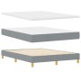 Cama con somier con colchón y LED Gris claro 140x190 cm Tela by , Beds and slatted bases - Ref: Foro24-3342359, Price: 472,23...