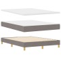 Cama Box Spring con Colchón y LED Taupe 140x190 cm Tela by , Beds and slatted bases - Ref: Foro24-3342363, Price: 456,04 €, D...