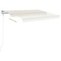 Toldo retráctil automático con postes crema 4,5x3 m by vidaXL, Awnings - Ref: Foro24-3069967, Price: 501,97 €, Discount: %