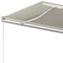 Toldo retráctil automático con postes crema 4,5x3 m by vidaXL, Awnings - Ref: Foro24-3069967, Price: 501,97 €, Discount: %