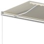 Toldo retráctil automático con postes crema 4,5x3 m by vidaXL, Awnings - Ref: Foro24-3069967, Price: 553,84 €, Discount: %