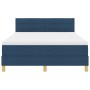 Cama Box Spring con Colchón & LED Azul 140x190 cm Tela by , Beds and slatted bases - Ref: Foro24-3342365, Price: 463,48 €, Di...