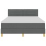 Cama con Box Spring con Colchón y LED Gris Oscuro 140x200 cm Tela von , Betten und Lattenroste - Ref: Foro24-3342367, Preis: ...