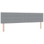 Cama con Base con Colchón y Luz LED Gris Claro 200x200 cm Tela by , Beds and slatted bases - Ref: Foro24-3342387, Price: 594,...