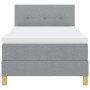 Cama con base con colchón y LED gris claro 100x200 cm tela by , Beds and slatted bases - Ref: Foro24-3342415, Price: 329,74 €...