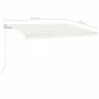Toldo retráctil automático con postes crema 4,5x3 m by vidaXL, Awnings - Ref: Foro24-3069967, Price: 501,97 €, Discount: %