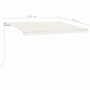 Toldo retráctil automático con postes crema 4,5x3 m by vidaXL, Awnings - Ref: Foro24-3069967, Price: 553,84 €, Discount: %