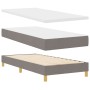 Cama Box Spring con Colchón y LED Taupe 100x200 cm Tela by , Beds and slatted bases - Ref: Foro24-3342419, Price: 355,30 €, D...