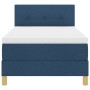 Cama Box Spring con Colchón y LED Azul 100x200 cm Tela by , Beds and slatted bases - Ref: Foro24-3342421, Price: 349,06 €, Di...