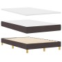 Cama con somier con colchón y LED marrón oscuro 120x200 cm tela by , Beds and slatted bases - Ref: Foro24-3342432, Price: 386...
