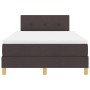 Cama con somier con colchón y LED marrón oscuro 120x200 cm tela by , Beds and slatted bases - Ref: Foro24-3342432, Price: 386...