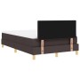 Cama con somier con colchón y LED marrón oscuro 120x200 cm tela by , Beds and slatted bases - Ref: Foro24-3342432, Price: 386...