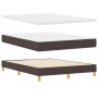 Cama con canapé y colchón LED marrón oscura 140x190 cm tela by , Beds and slatted bases - Ref: Foro24-3342439, Price: 445,17 ...