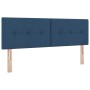 Cama Box Spring con Colchón y LED Azul 140x200 cm Tela by , Beds and slatted bases - Ref: Foro24-3342449, Price: 443,38 €, Di...