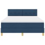 Cama Box Spring con Colchón y LED Azul 140x200 cm Tela by , Beds and slatted bases - Ref: Foro24-3342449, Price: 443,38 €, Di...