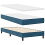 Cama Box Spring con colchón y LED Azul Oscuro 90x200 cm de terciopelo by , Beds and slatted bases - Ref: Foro24-3342630, Pric...
