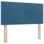 Cama Box Spring con colchón y LED Azul Oscuro 90x200 cm de terciopelo by , Beds and slatted bases - Ref: Foro24-3342630, Pric...