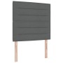 Cama con Somier con Colchón y LED Gris Oscuro 90x200 cm Tela by , Beds and slatted bases - Ref: Foro24-3342761, Price: 386,49...