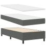 Cama con Somier con Colchón y LED Gris Oscuro 90x200 cm Tela by , Beds and slatted bases - Ref: Foro24-3342761, Price: 386,49...