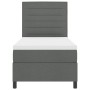 Cama con Somier con Colchón y LED Gris Oscuro 90x200 cm Tela by , Beds and slatted bases - Ref: Foro24-3342761, Price: 386,49...