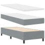 Cama Box Spring con Colchón y Luz LED Gris Claro 100x200 cm Tela de , Camas y somieres - Ref: Foro24-3342767, Precio: 363,82 ...